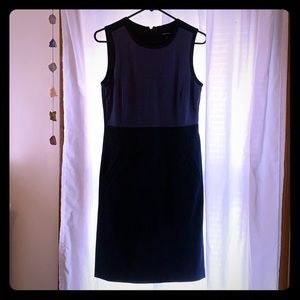 Lands End two tones blue dress, size 6